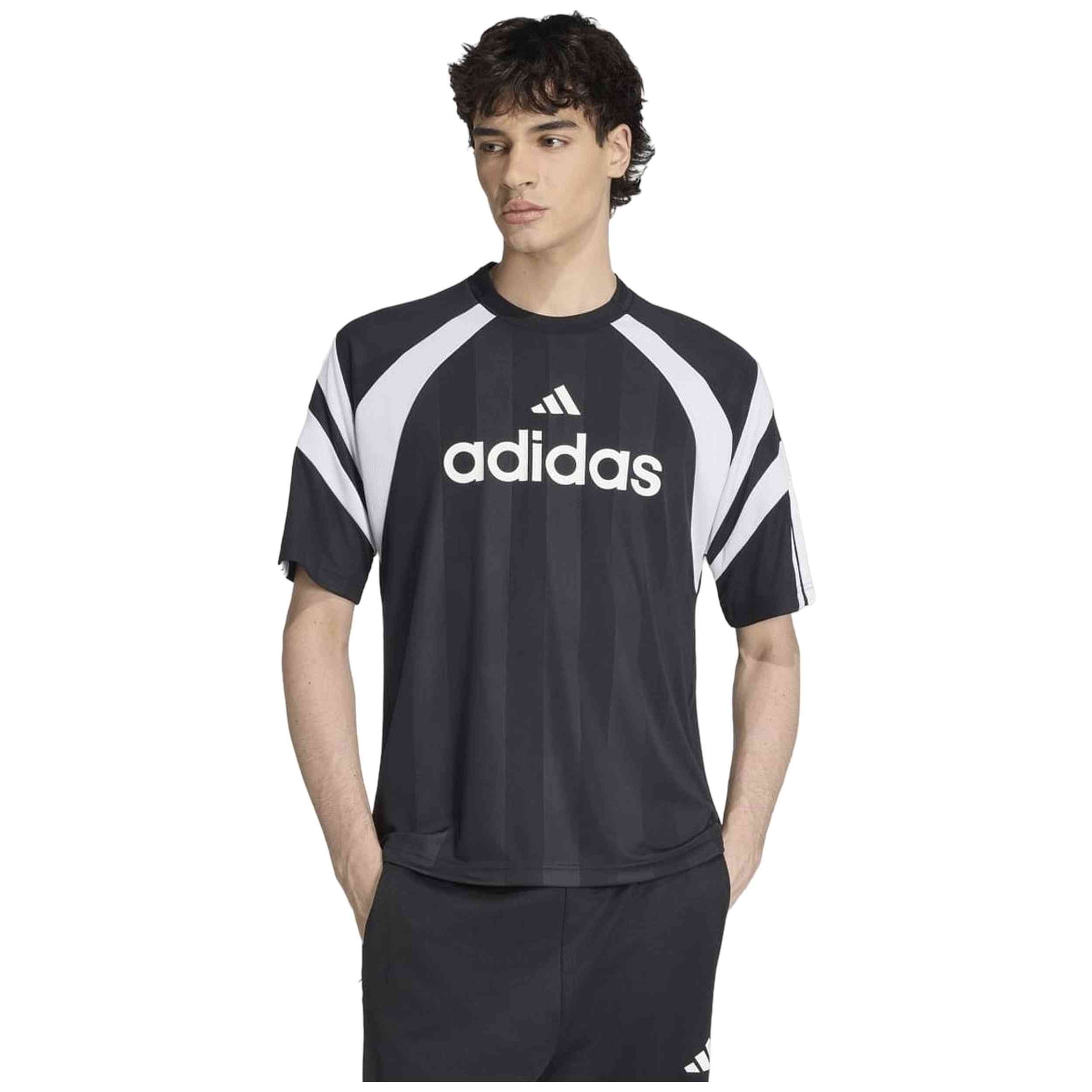 Camiseta De Manga Corta Adidas modelo House Of Tiro Jersey "Black / White" para Hombre en color Negro