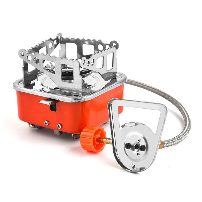 Estuva de gas portátil para camping, Estuva de camping especializada para mochileros with piezoeléctrico encendido soporte estable resistant to Viento para acampar Y