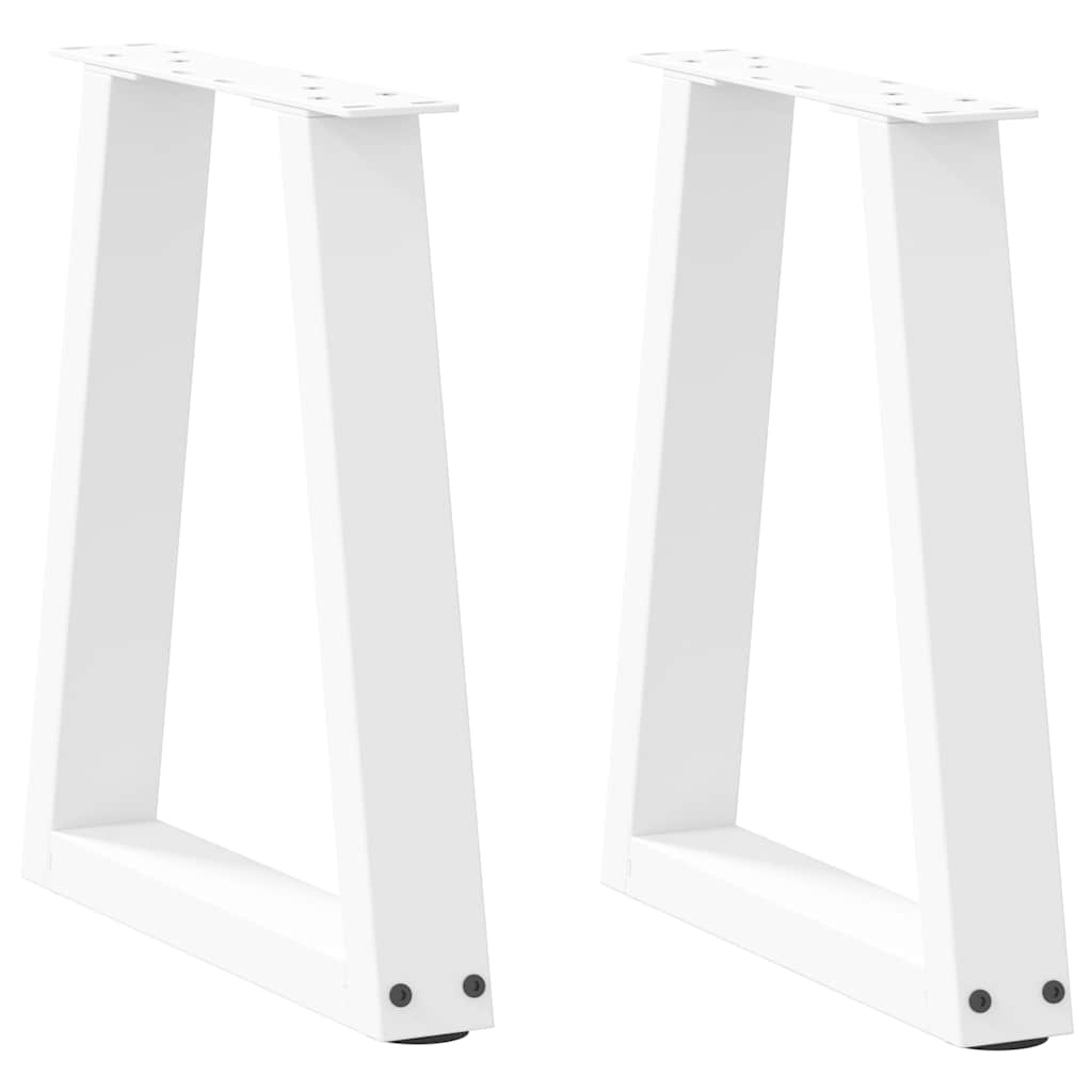 vidaXL Patas para mesa de centro en forma de V (2 unidades)  28 x (42-43,3) cm, acero