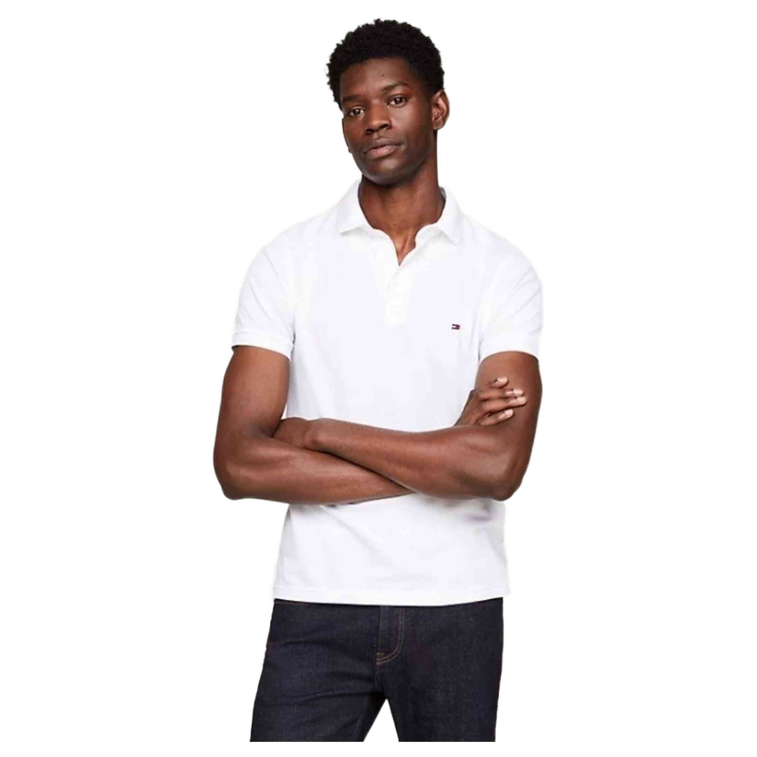 Polos De Manga Corta Tommy Hilfiger modelo DM0DM18312YBR para Hombre en color Blanco