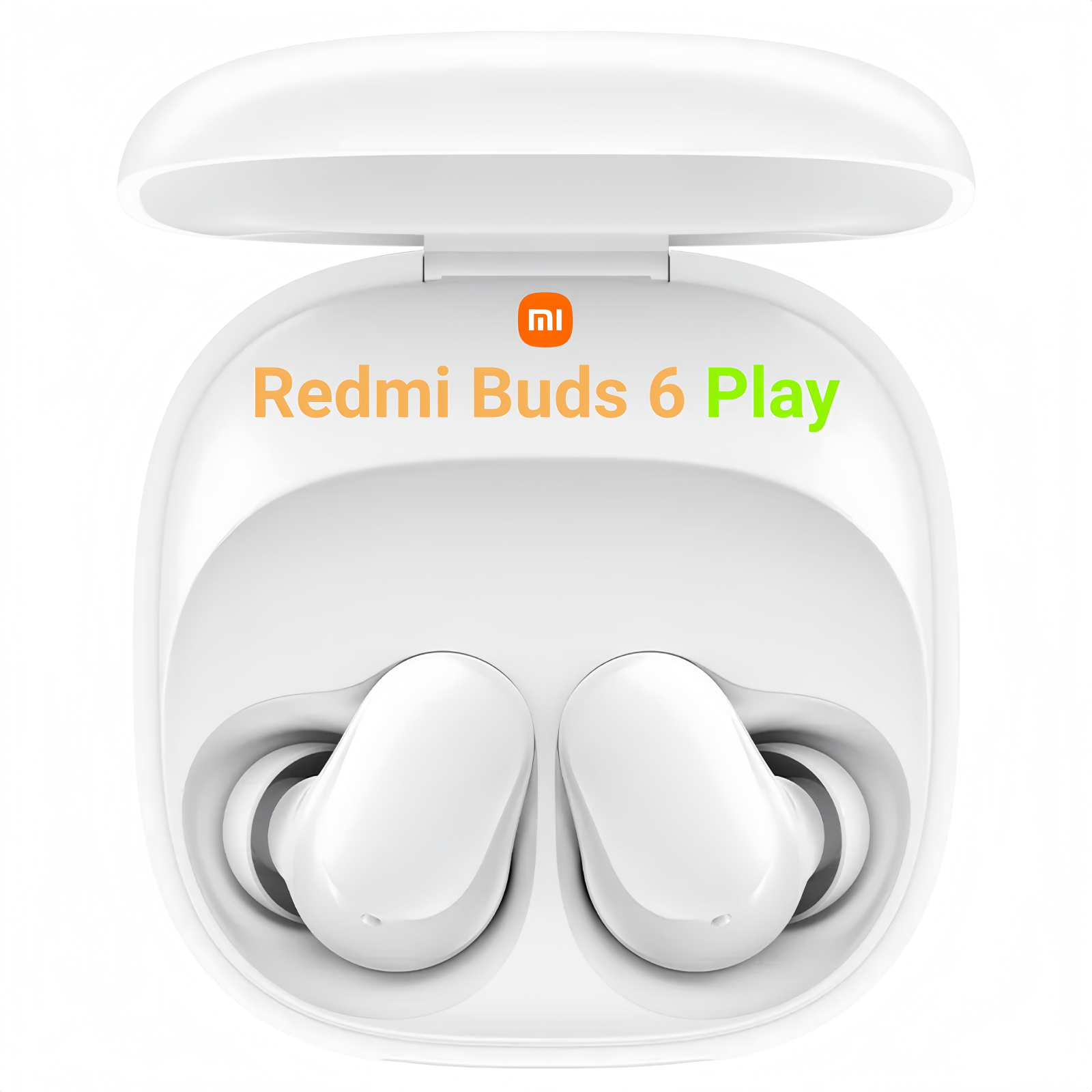 Xiaomi Redmi Buds 6 Play - Auriculares Bluetooth 5.4, 36h batería, IA noise reduction, carga Tipo C, touch, blanco