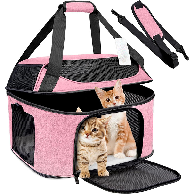OmHO Bolsa para Gatos, portátil, Grande, para la espalda, desmontable, transpirable, plegable, de gran capacidad, para mascotas, Hermosa