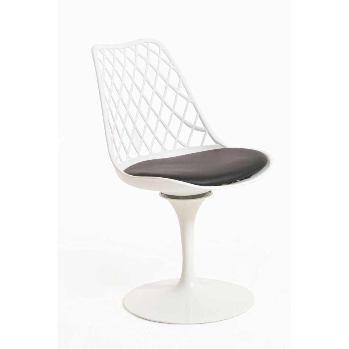 Regalos Miguel - Silla de Escritorio sin brazos Podium Blanca - Diseño innovador - Ideal para Estudio y Oficinas