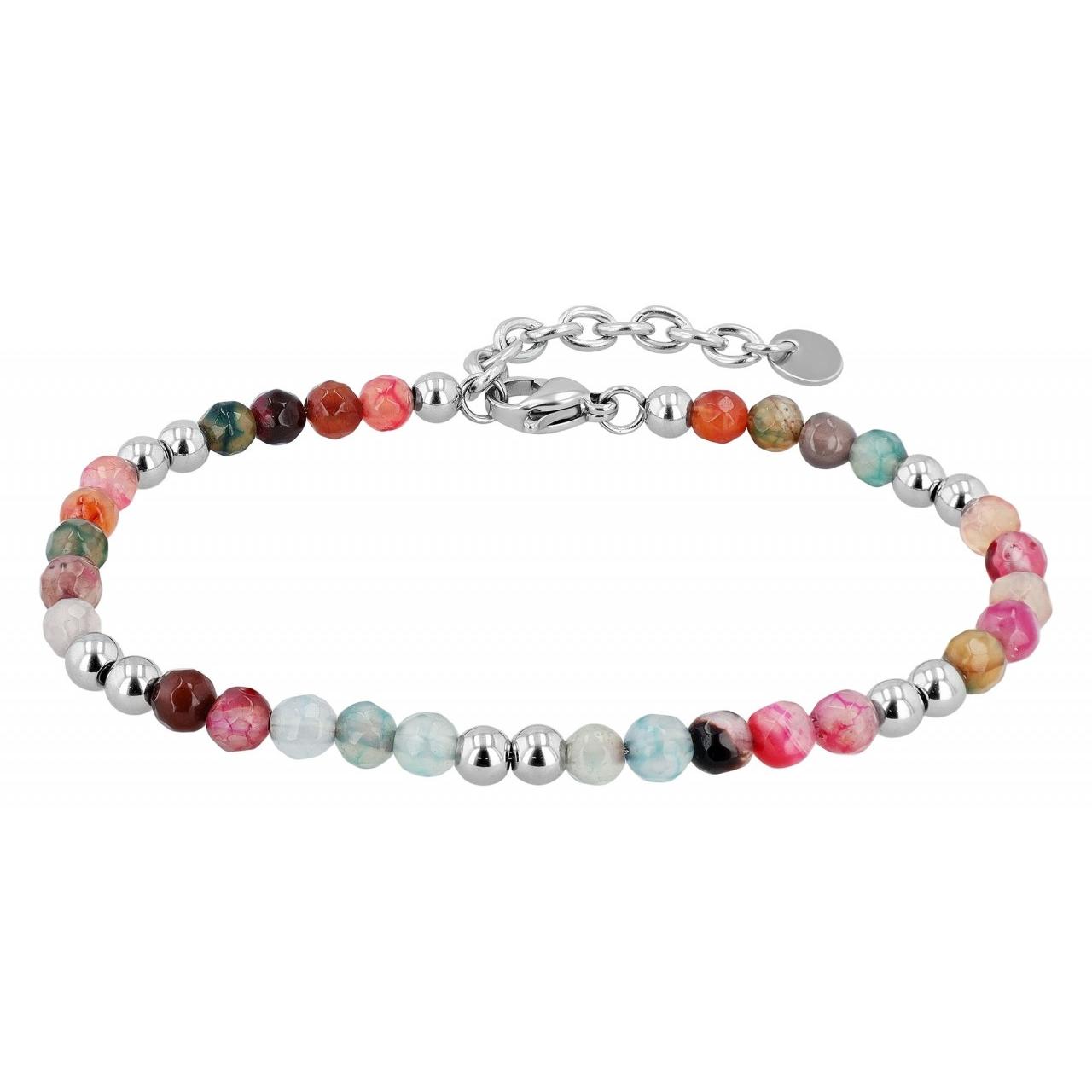 Akzent® Pulsera "Willow" em Aço Inoxidável e Pedras Naturais - 0646