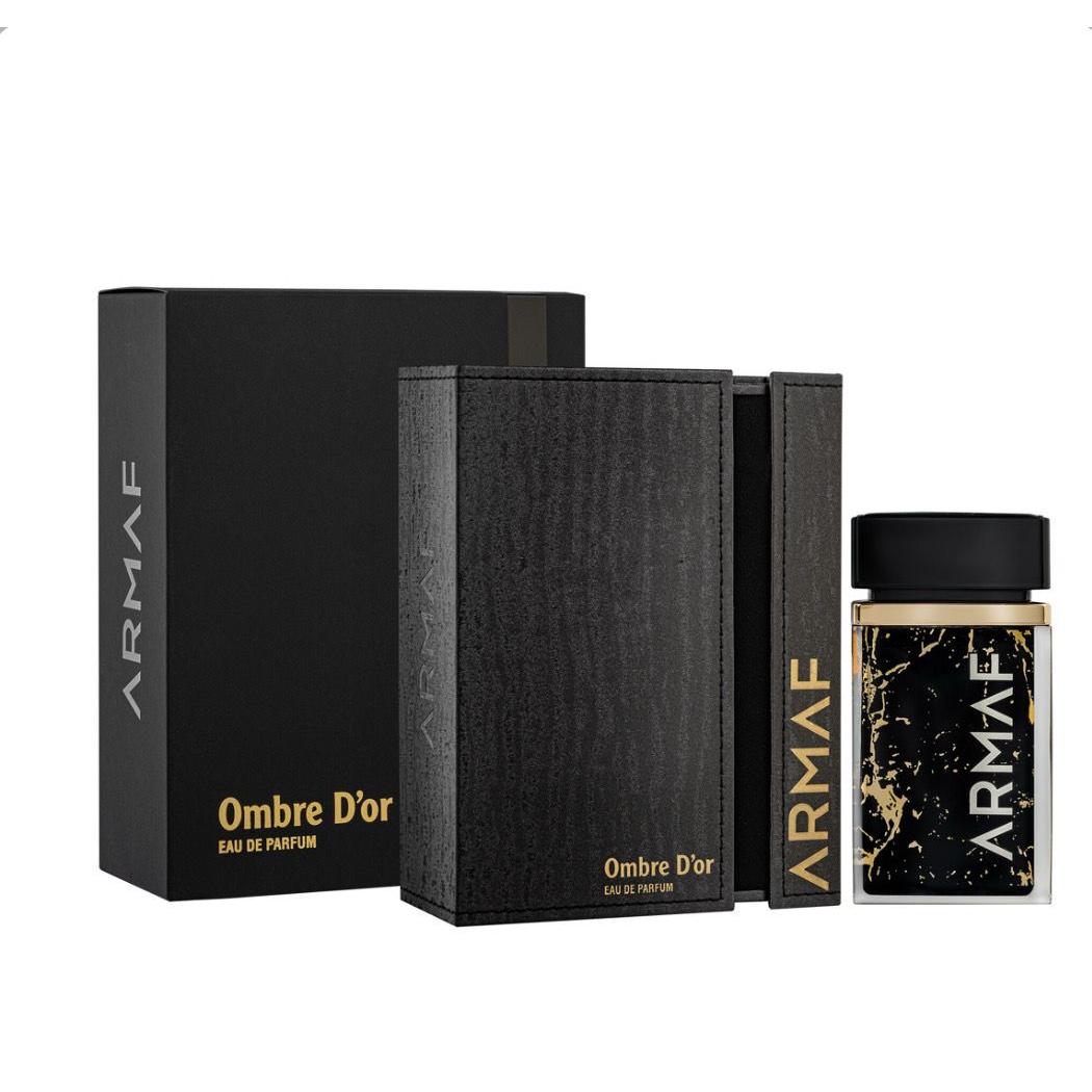 Armaf Ombre d’Or Eau de Parfum 75 ml – Fragancia Masculina Ámbar, Especiada y Amaderada