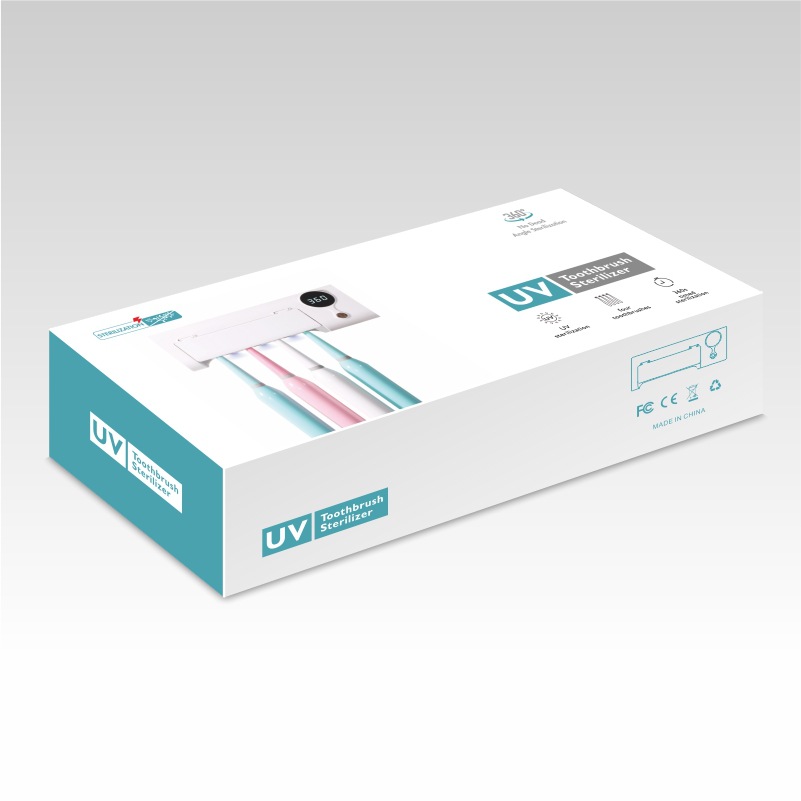 Porta Cepillos Dentales con Esterilizador UV - Organizador de Baño Sin Perforación , Carga USB