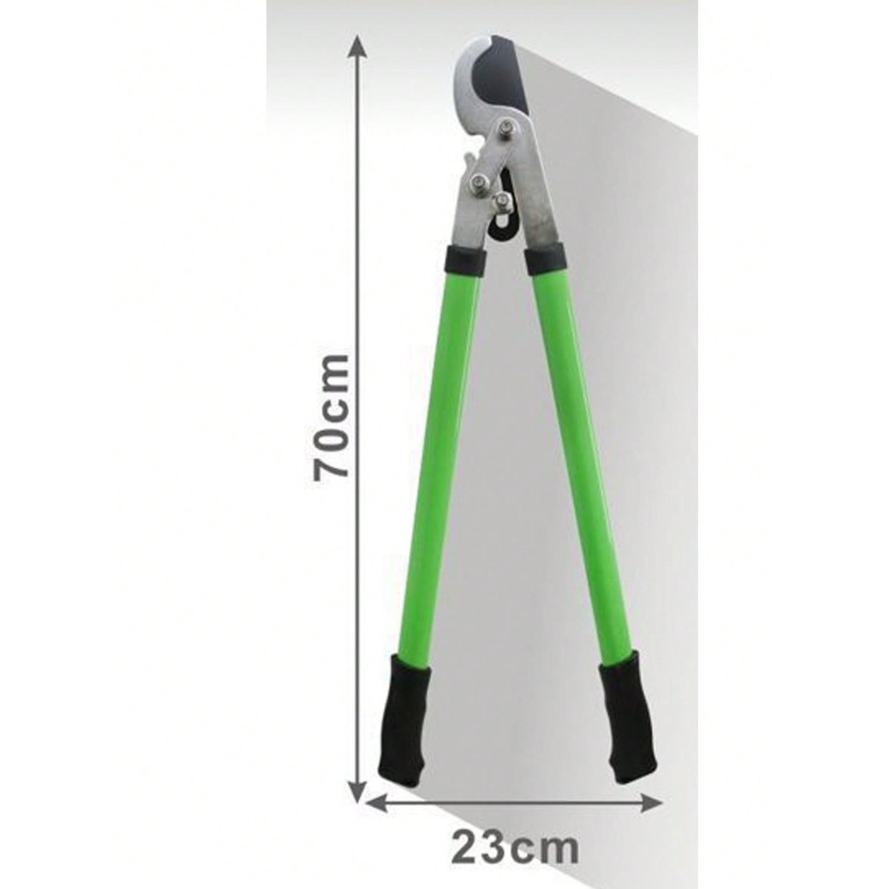 Tijeras de Podar de 70 cm para Ramas Gruesas – Hoja Curva de Acero de Alta Resistencia con Mango Largo Antideslizante – Diseño de Palanca para Corte Potente – Ideal para Árboles Frutales, Arbustos y Mantenimiento de Jardines