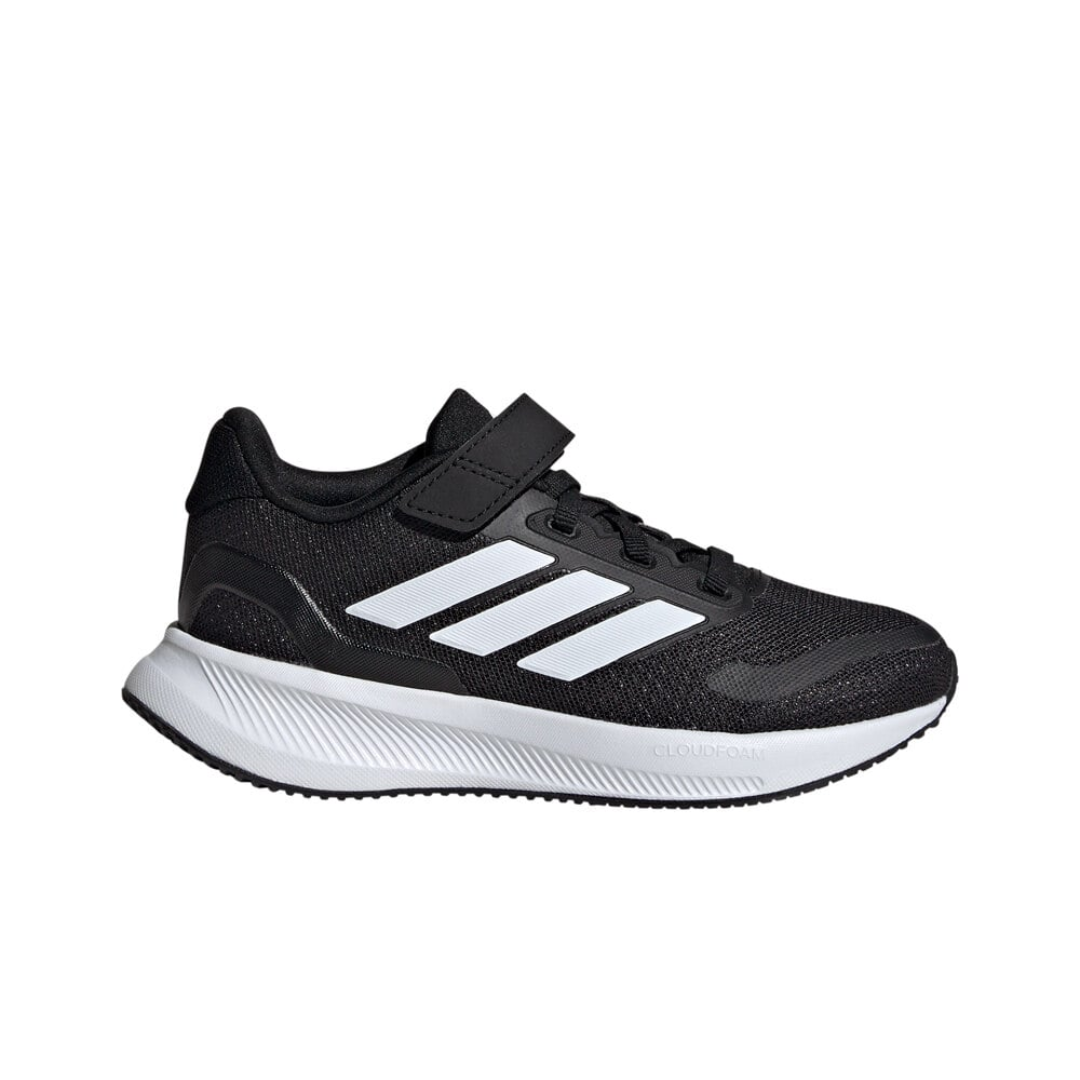 ADIDAS RUNFALCON 5 VELCRO NEGRO/BLANCO PARA NIÑO