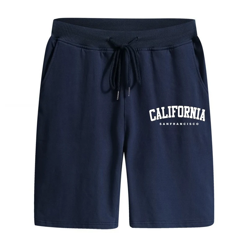 TK Nuevos Shorts De Verano 2025 Para Hombre Calentamiento Casual De Cintura Alta De Larga Almohadilla Estampado De California Pantalones Deportivos Para Uso Doméstico Y Exterior