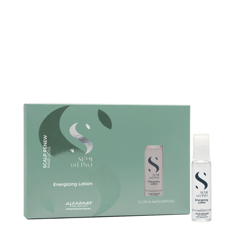 Alfaparf Milano Semi Di Lino Scalp Renew Energizing Lotion 12x10ml - viales