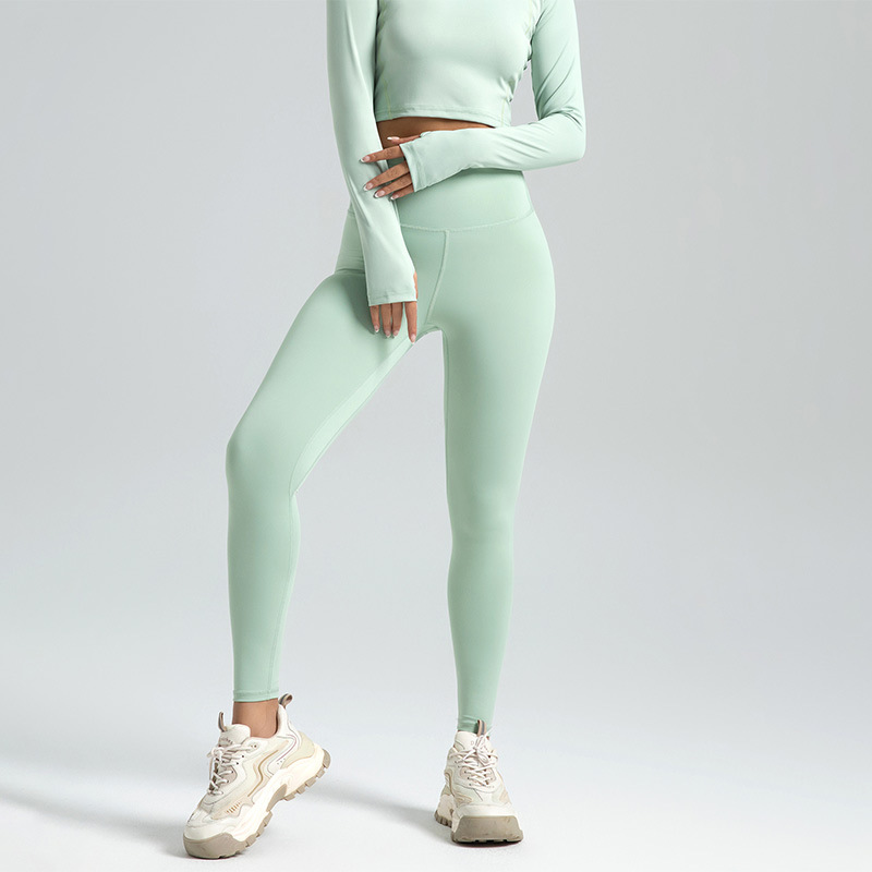 TK Pantalones de yoga color nude para mujer con glúteos color melocotón, pantalones deportivos de cintura alta para levantamiento de glúteos, pantalones de yoga ajustados para mujer que controlan el vientre