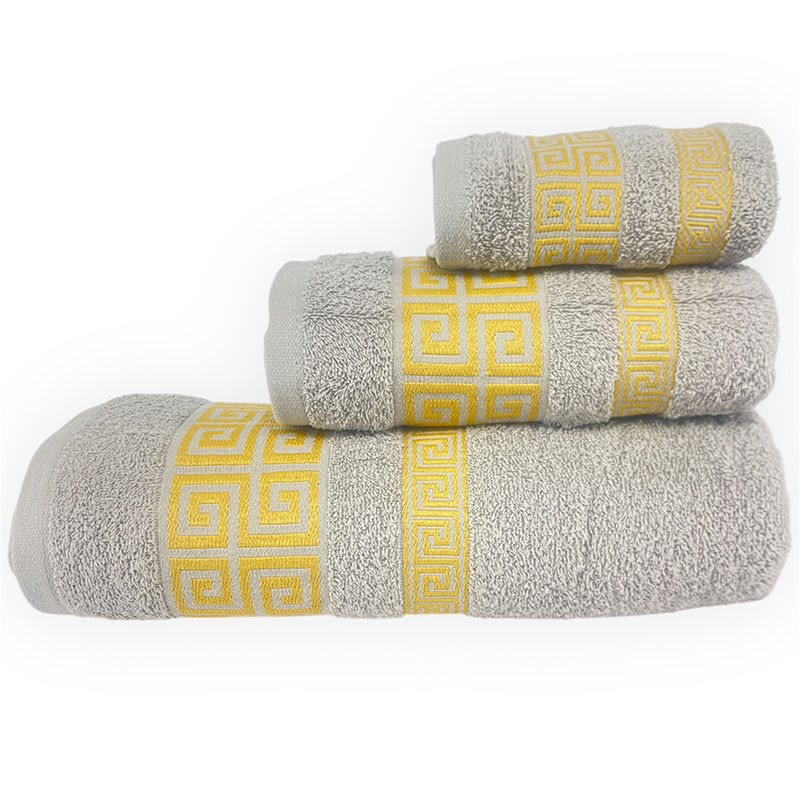 RUFINO DÍAZ Juego Toallas 3 Piezas 500 gr/m2 Capri 100% Algodón - Tejido absorvente, suave y resistente - Para baño, spa, piscina