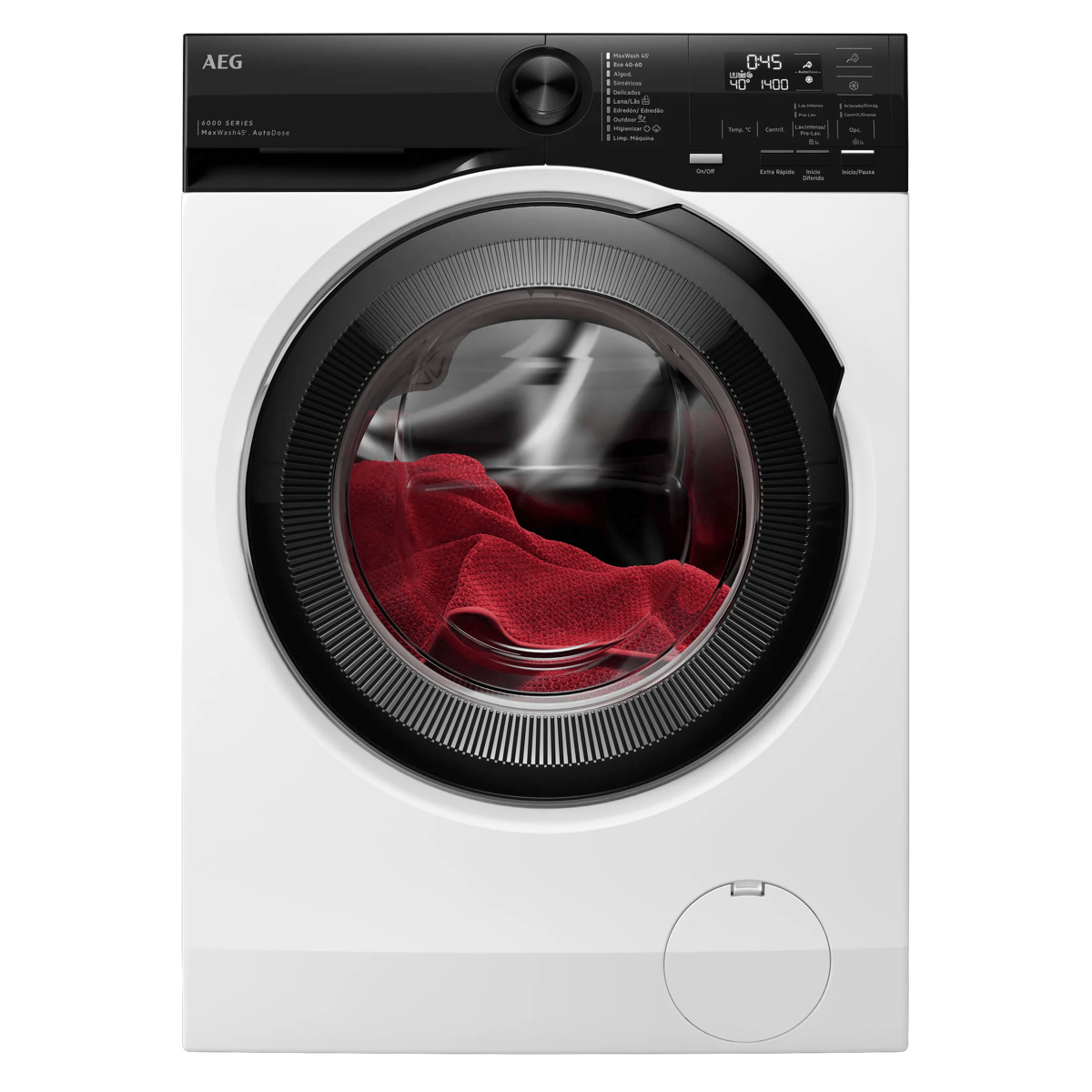 AEG - Lavadora de libre instalación Serie 6000 ProSense Autodose de 10.5 kg - LFE6G54O4M