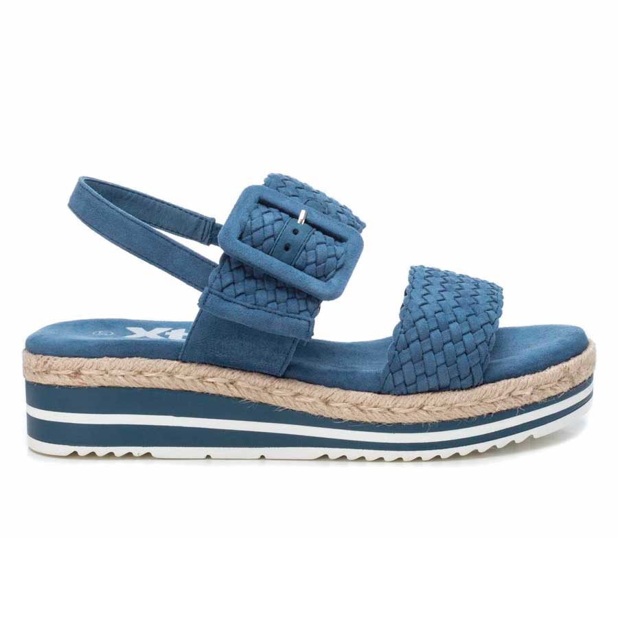 Xti 49726 Jeans Sandalia Mujer Plataforma 5 Cm Elegante y Cómoda