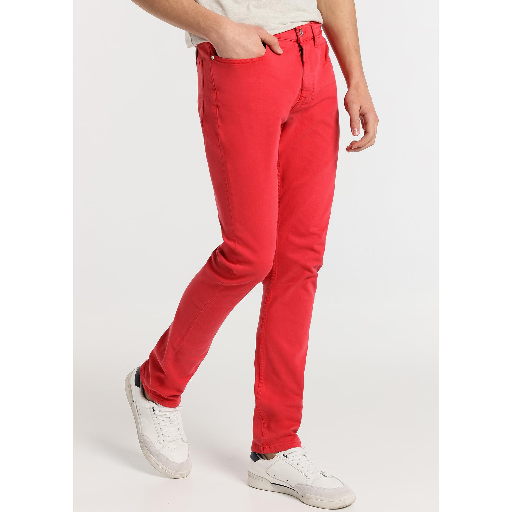 LOIS JEANS - Pantalon color slim - Tiro medio 5 bolsillos- Tallaje en Pulgadas- Tallaje en Pulgadas