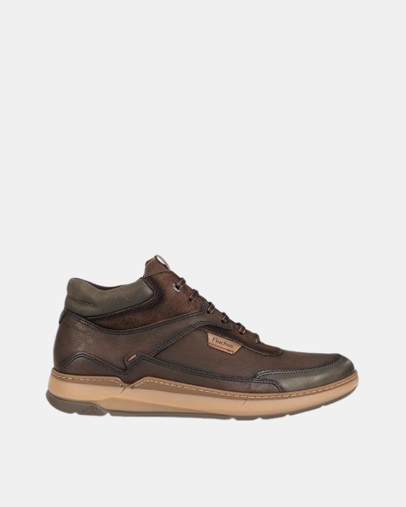 FLUCHOS F2280 Botines Bajos Hombre Marrón