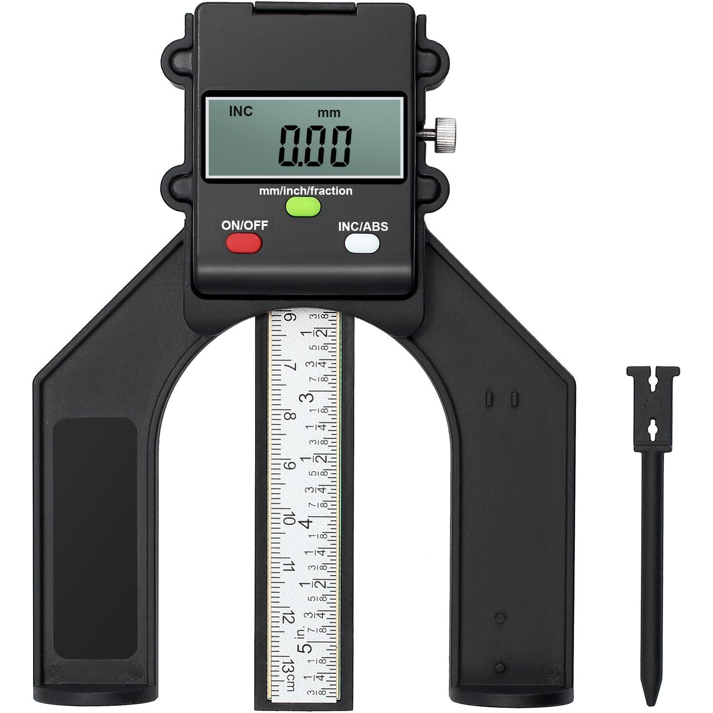 CA Medidor de profundidad digital medidor de Altura 80mm para carpintería Sierra de Mesa