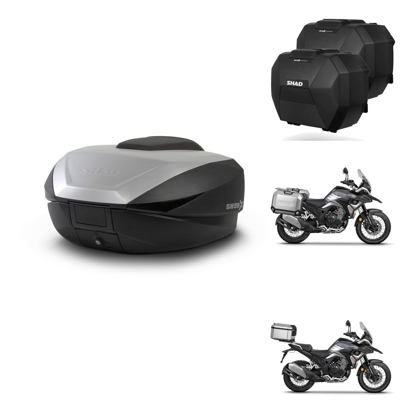 Maletas Sh38x Carbon + Herraje Baul + He KIT-578860