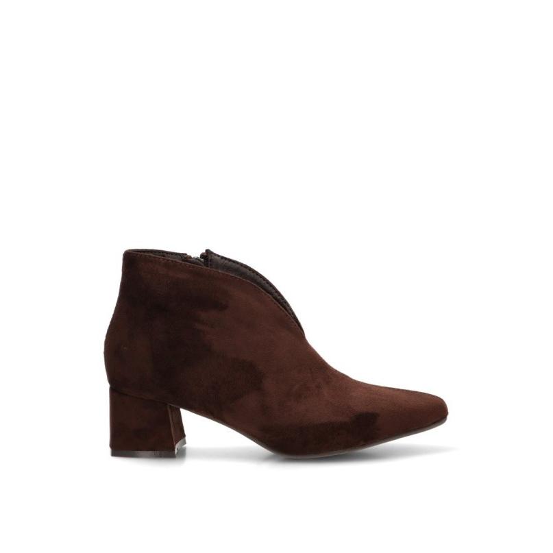 Botin Weekend Yulia - Mujer - Tacón Medio - Modelo Ber6081 - Color Café