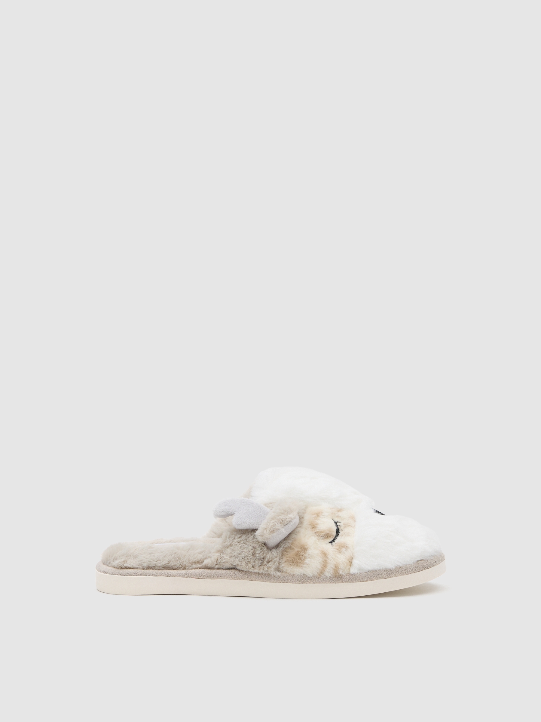 Zapatillas de casa reno, forro suave y exterior efecto pelo INSIDE
