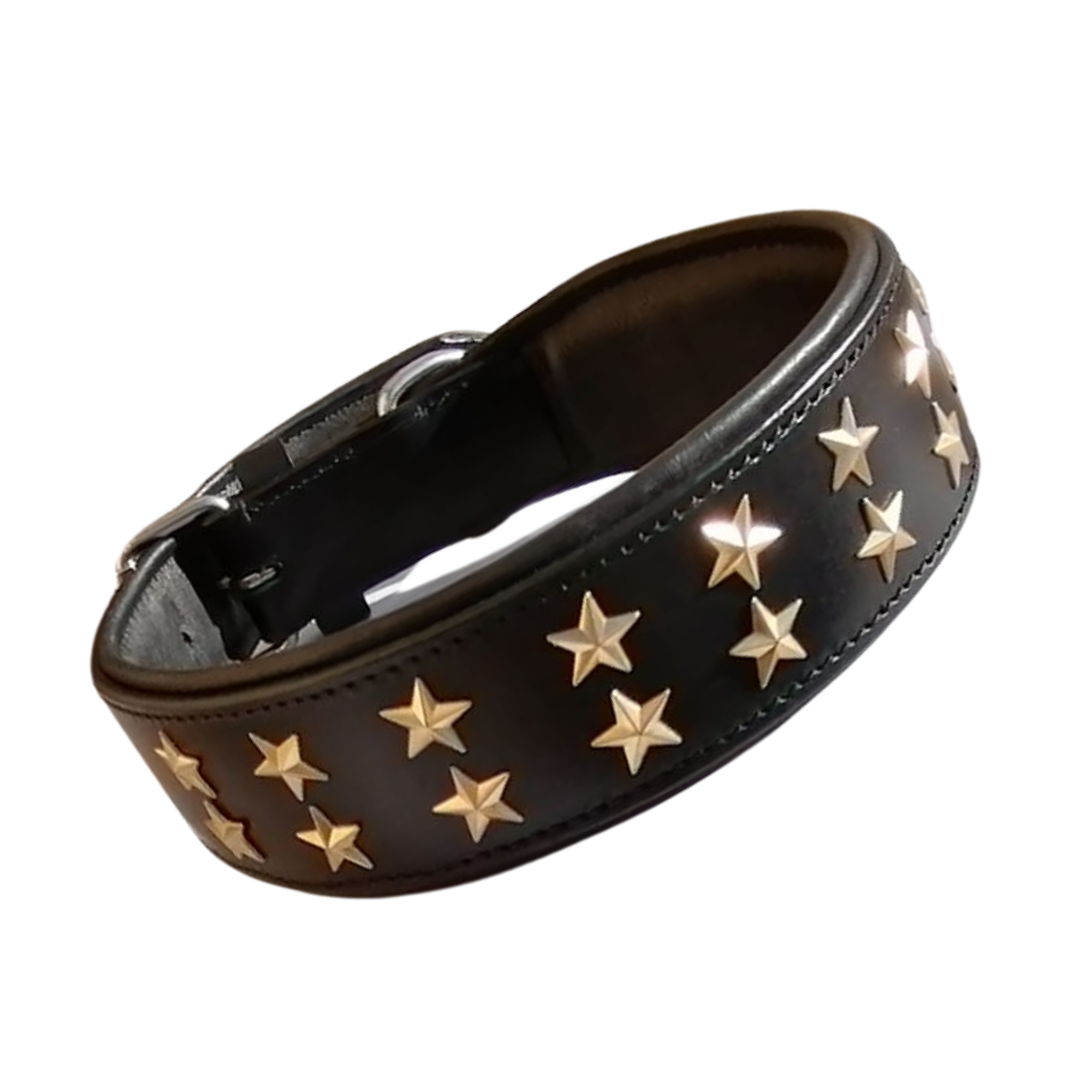 Collar de Cuero Genuino para Perros – Estilo Punk con Tachuelas – Talla XL, 5cm Ancho. Marca IULIUS