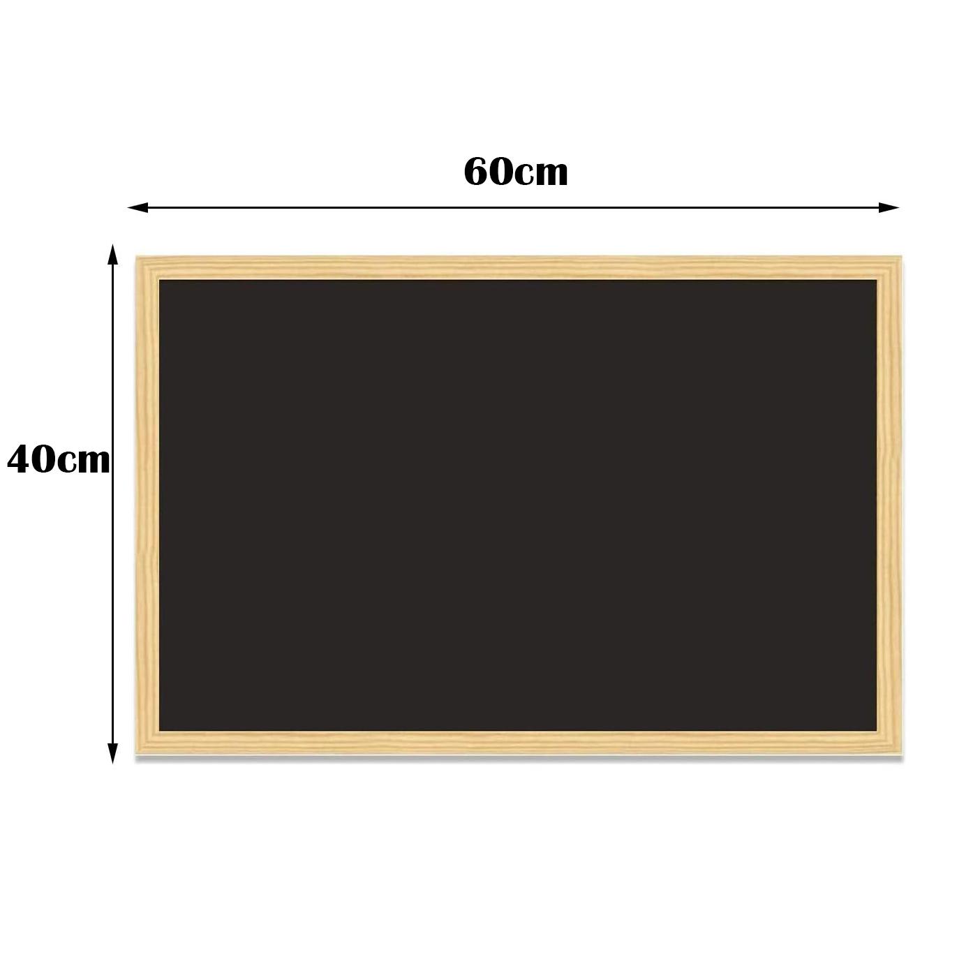 Pizarra blanca borrable para rotuladores con marco de madera 40x60 cm | Pizarra negra para tizas con marco de madera 30x40 y 40x60 | Pizarra blanca magnética con marco metálico 50x70 cm | Tablero de notas, planificación, cocina, oficina y decoración