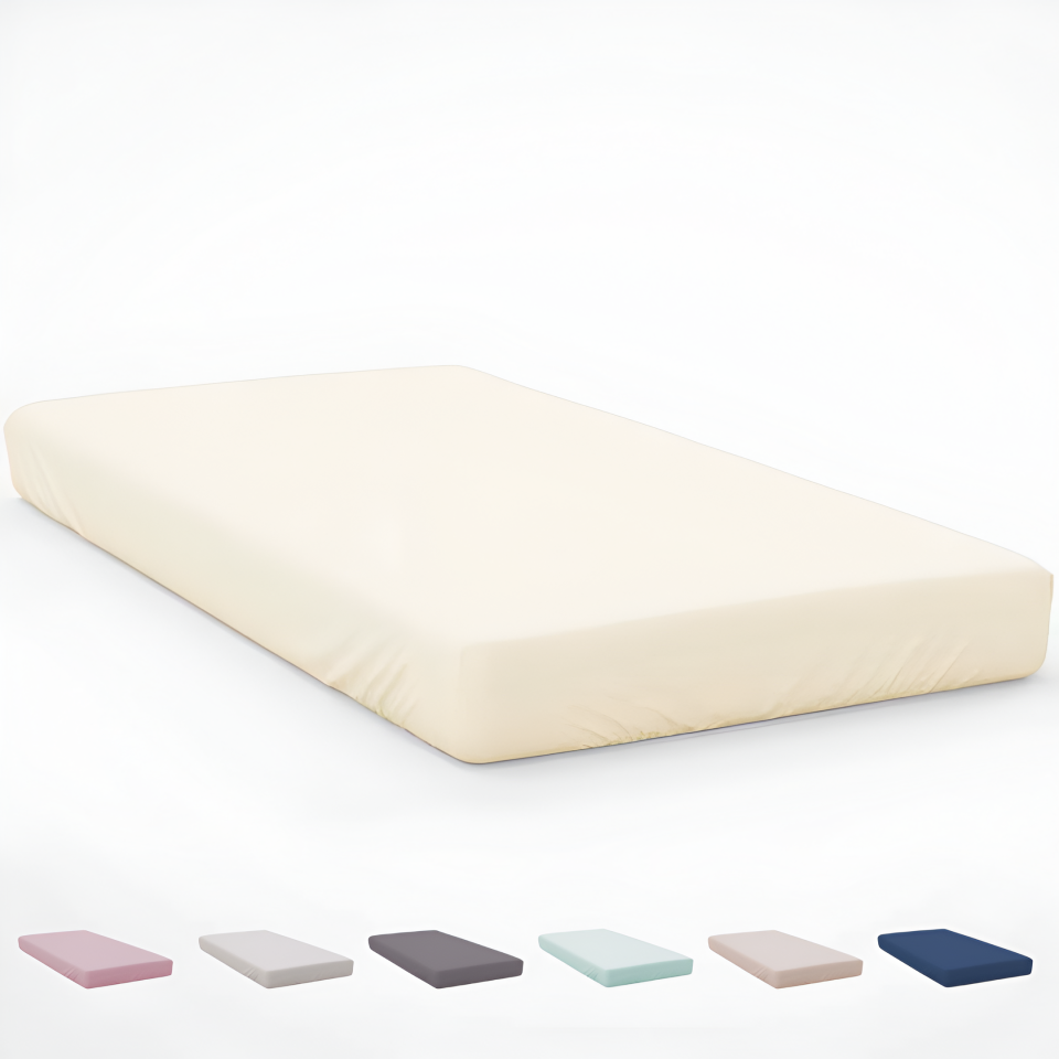 ICEHOME - Sábana Bajera Lisa Ajustable 4 Esquinas - Microfibra Ecológica Ultrasuave - Transpirable y Libre de Arrugas - Para Colchones hasta 33 cm - Compatible con todas las camas y estaciones.