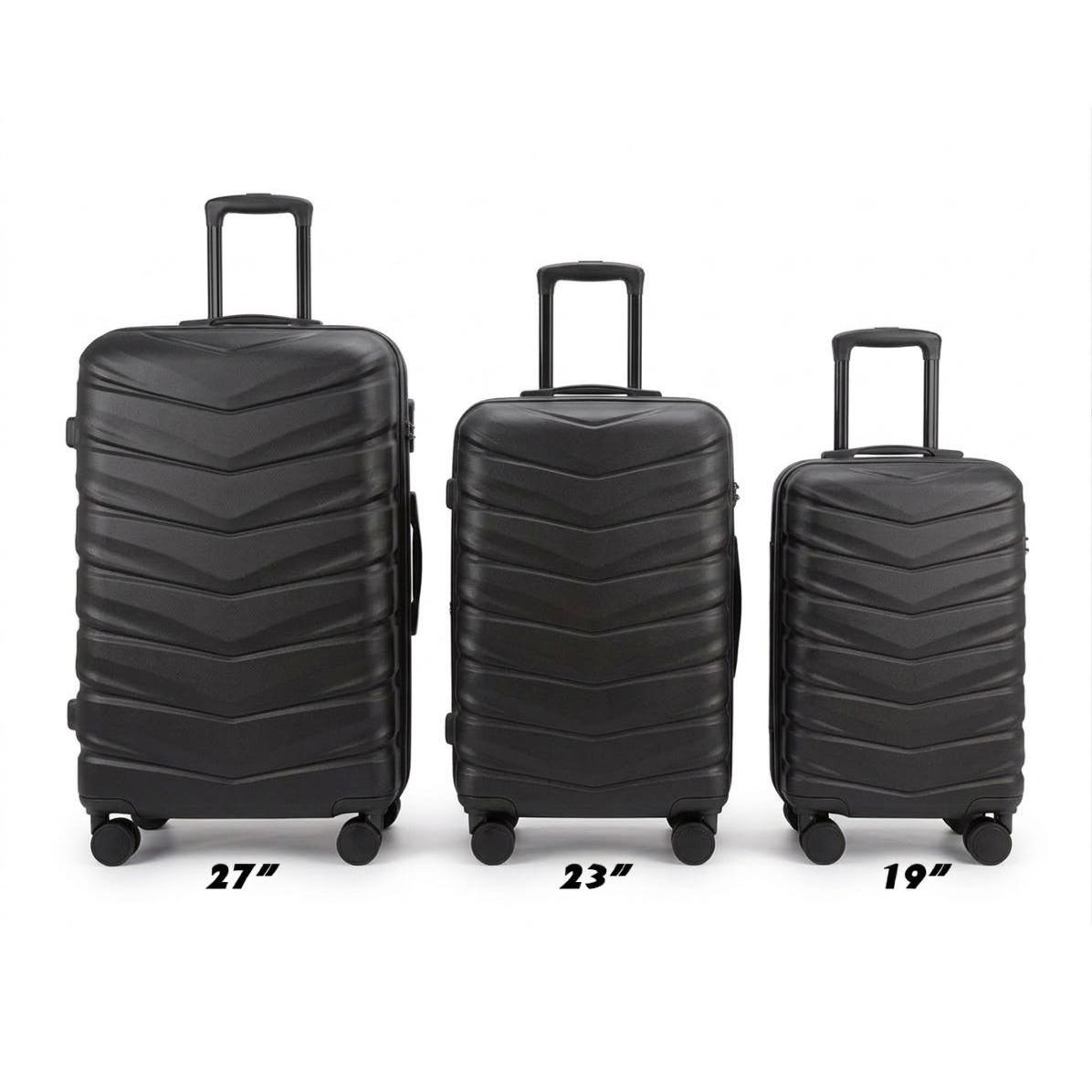 E-LONG Set de 3 Maletas Rígidas | Material PP Ultra Resistente y Antigolpes | Tamaños 19" 20" 22" 23" 24" 26" 27" 28" 30" |
