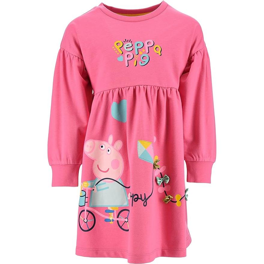 Cerdá Vestido Rosa Peppa Pig para Niñas y Bebés - 100% Algodón