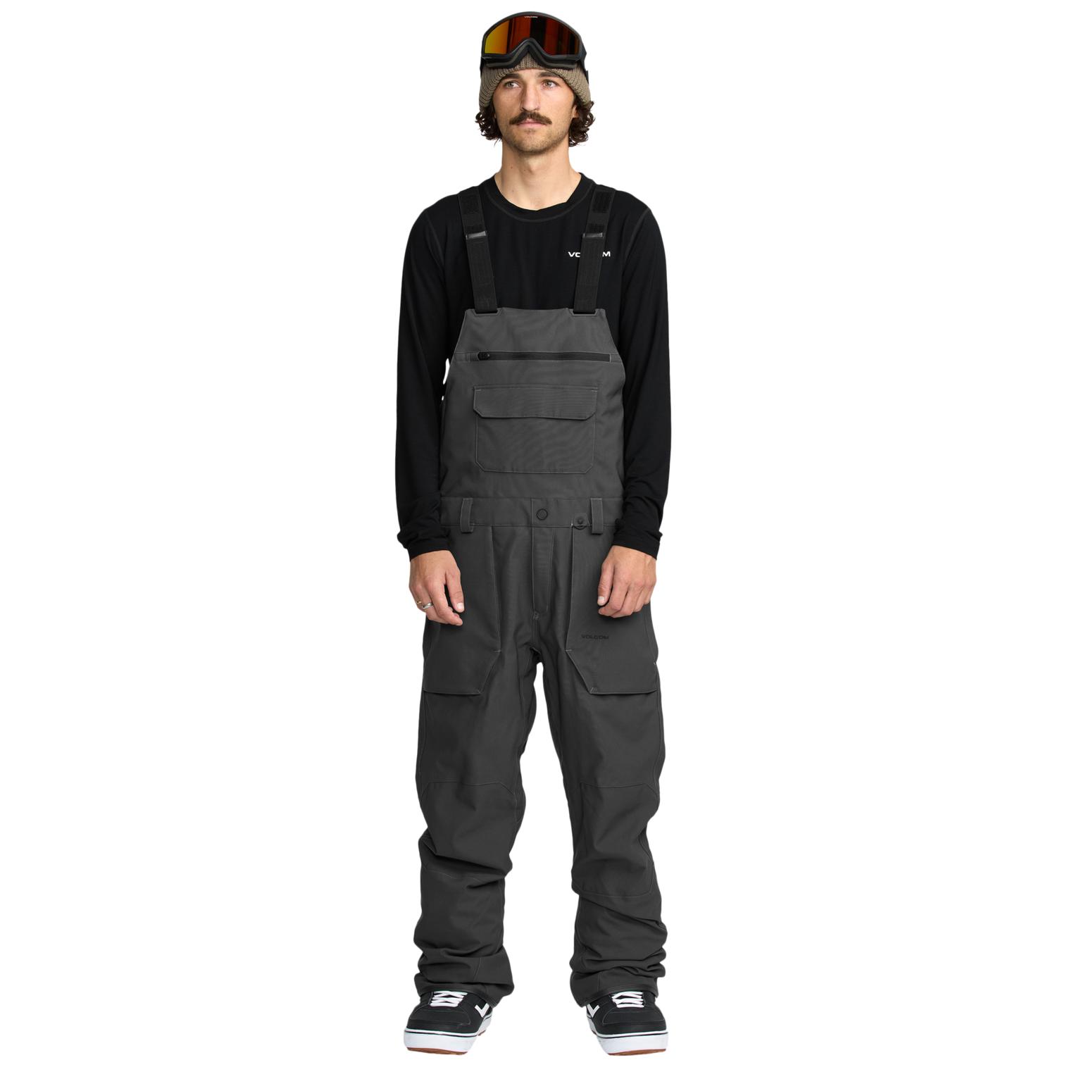 Pantalones de snowboard Volcom Roan Bib Overall - Dark Grey