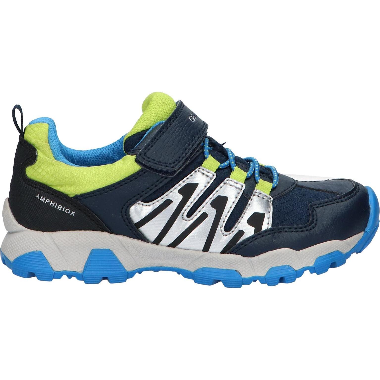 Geox children's sports shoes j263zb 0fuce j magnetar b abx c0749 navy-lime