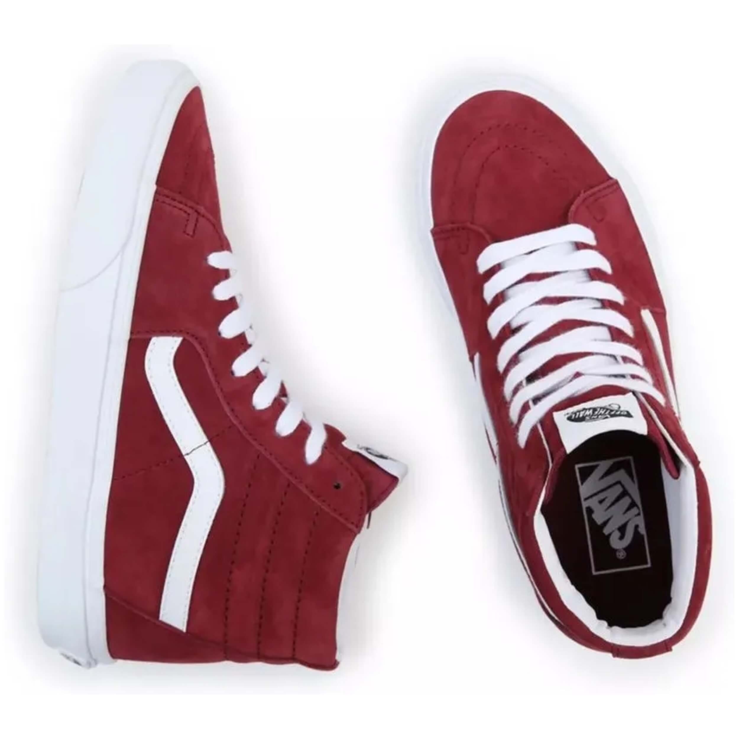Calzado Lifestyle marca Vans modelo Vn0A7Q5Ptwp1 para mujer en color rojo