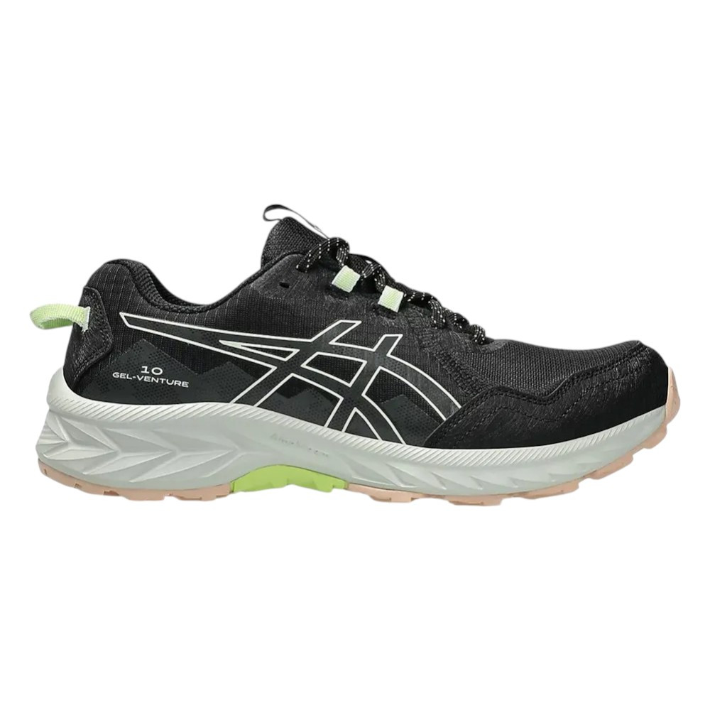 Zapatillas Asics Gel Venture 10 Negro Verde Whisper 1012B759-003 Trail Running Mujer