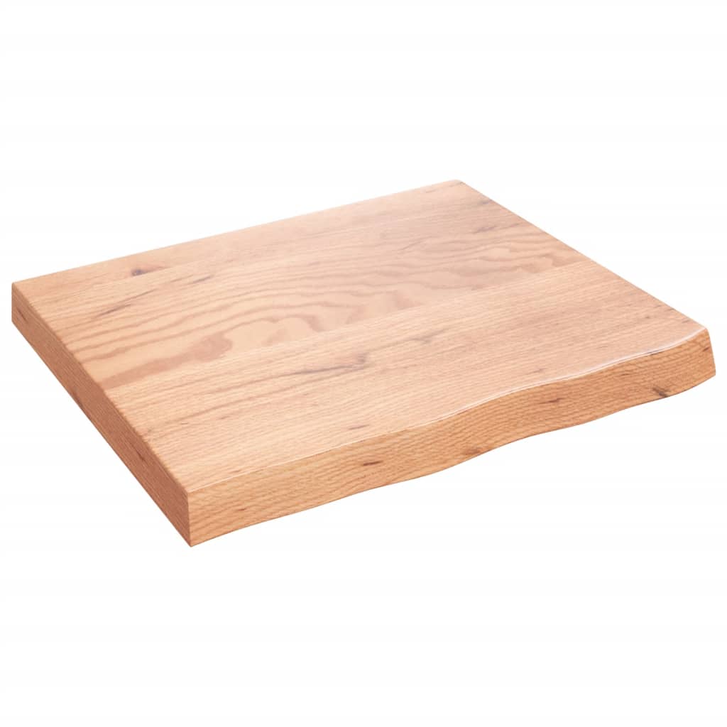vidaXL Encimera de baño madera maciza sin tratar 60x50x(2-6) cm
