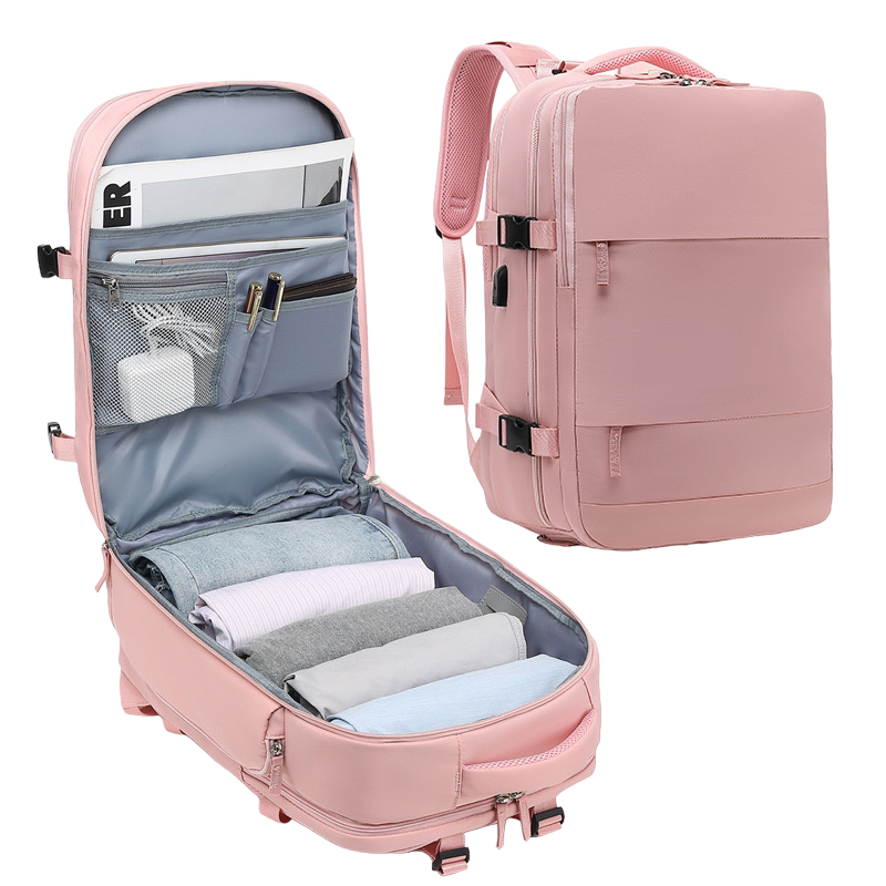 Mochila de Viaje para Cabina de Avión 45x36x20 para Vueling, EasyJet, Ryanair Equipaje de Mano Impermeable y Espaciosa con Compartimento para Zapatos y Puerto USB Mochila Antirrobo Multifuncional para Viajes y Es ( 2350 2210-002 1288 )