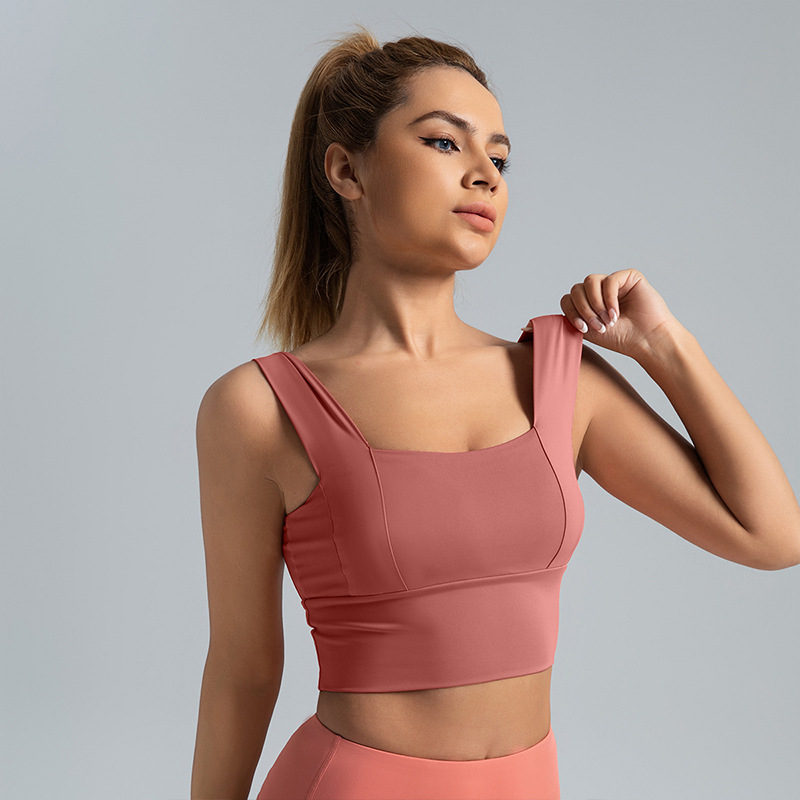 TK Tirantes anchos, sujetador deportivo antigolpes y antiflacidez, sujetador deportivo push-up para correr y fitness