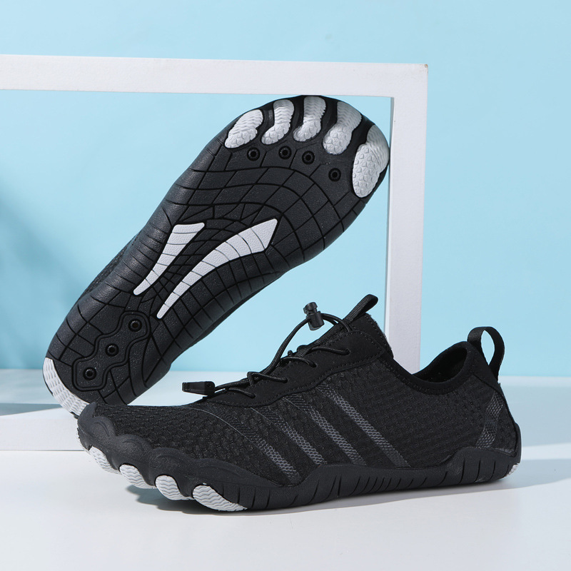 TK Zapatos para nadar al aire libre, zapatos para trekking en ríos, zapatos de playa descalzos y agradables para la piel, zapatos acuáticos antideslizantes para esnórquel que interfieren con la velocidad