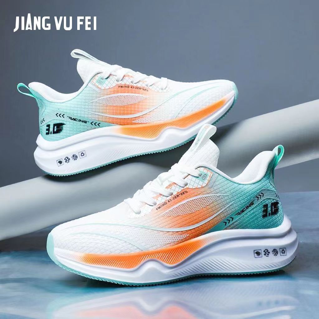 TK Zapatos casuales de malla tejida voladora de nuevo estilo de verano, zapatos deportivos transpirables con absorción de impactos, zapatos de estudiante de suela suave, zapatos para correr livianos