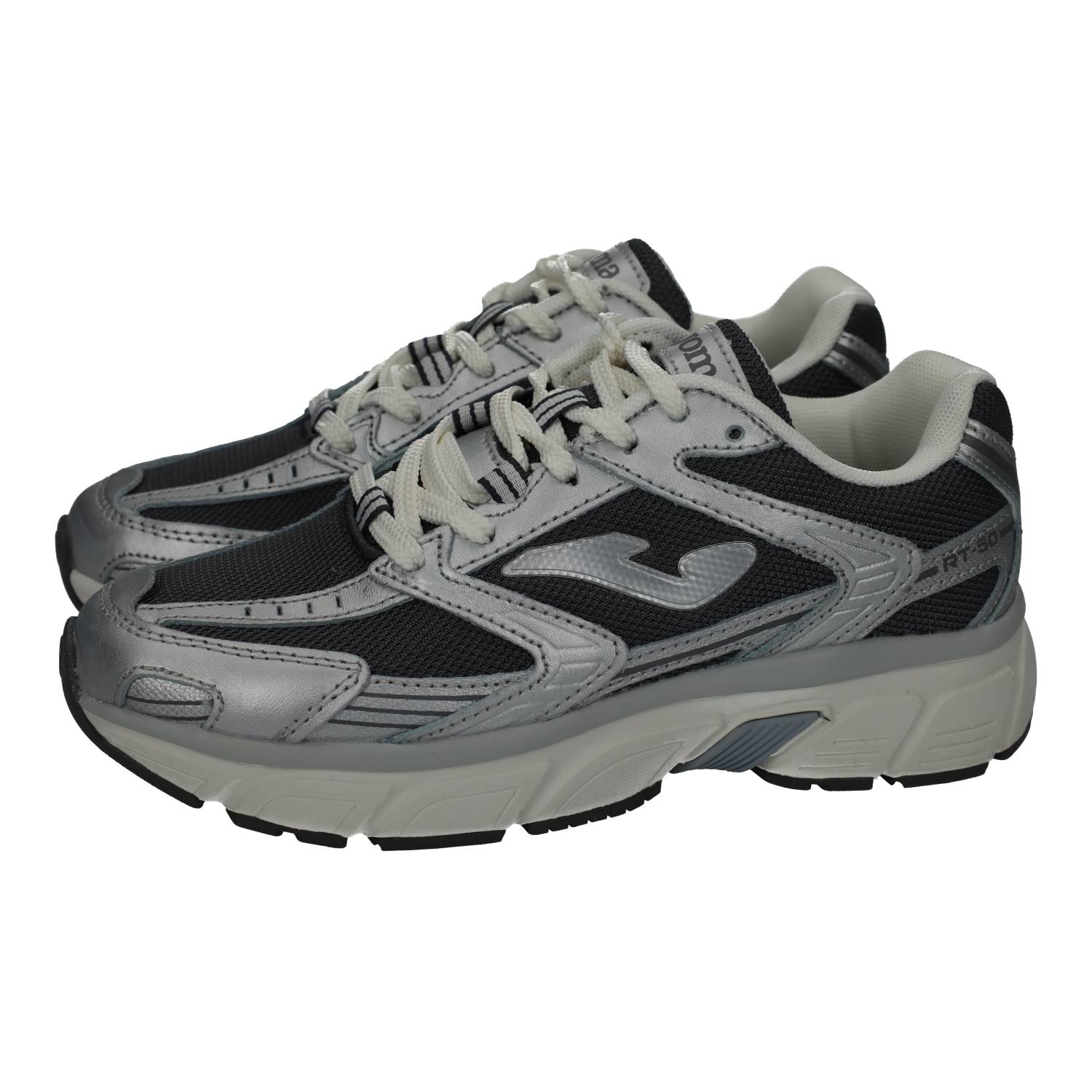 Zapatillas marca JOMA para mujer en color gris. Zapatillas Joma para hombre, deportivas en color gris y negro, suela cómoda y transpirables.