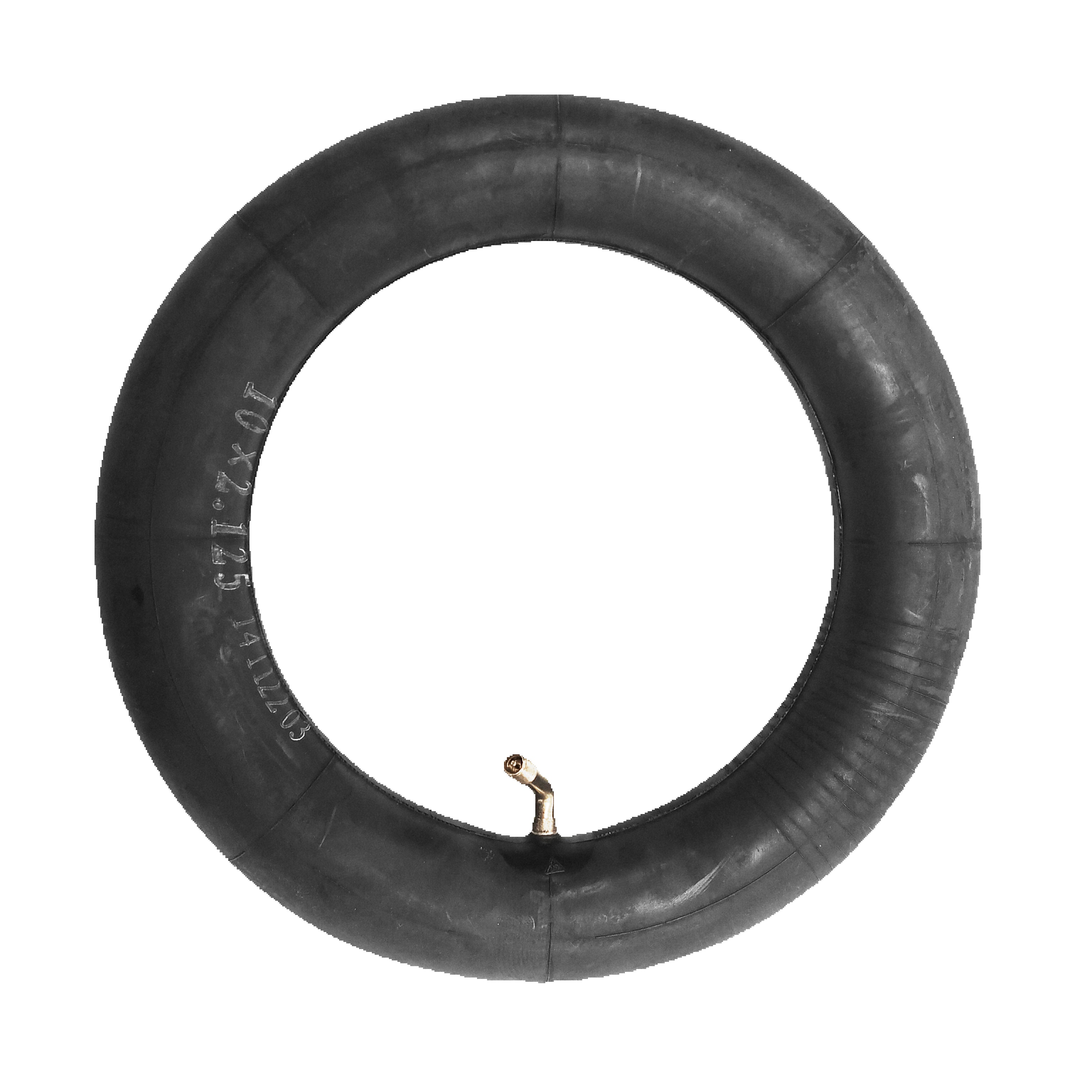 Zwheel - Cámara de aire 10x2.125 con válvula curva 45º para patinete eléctrico, resistente y de larga durabilidad
