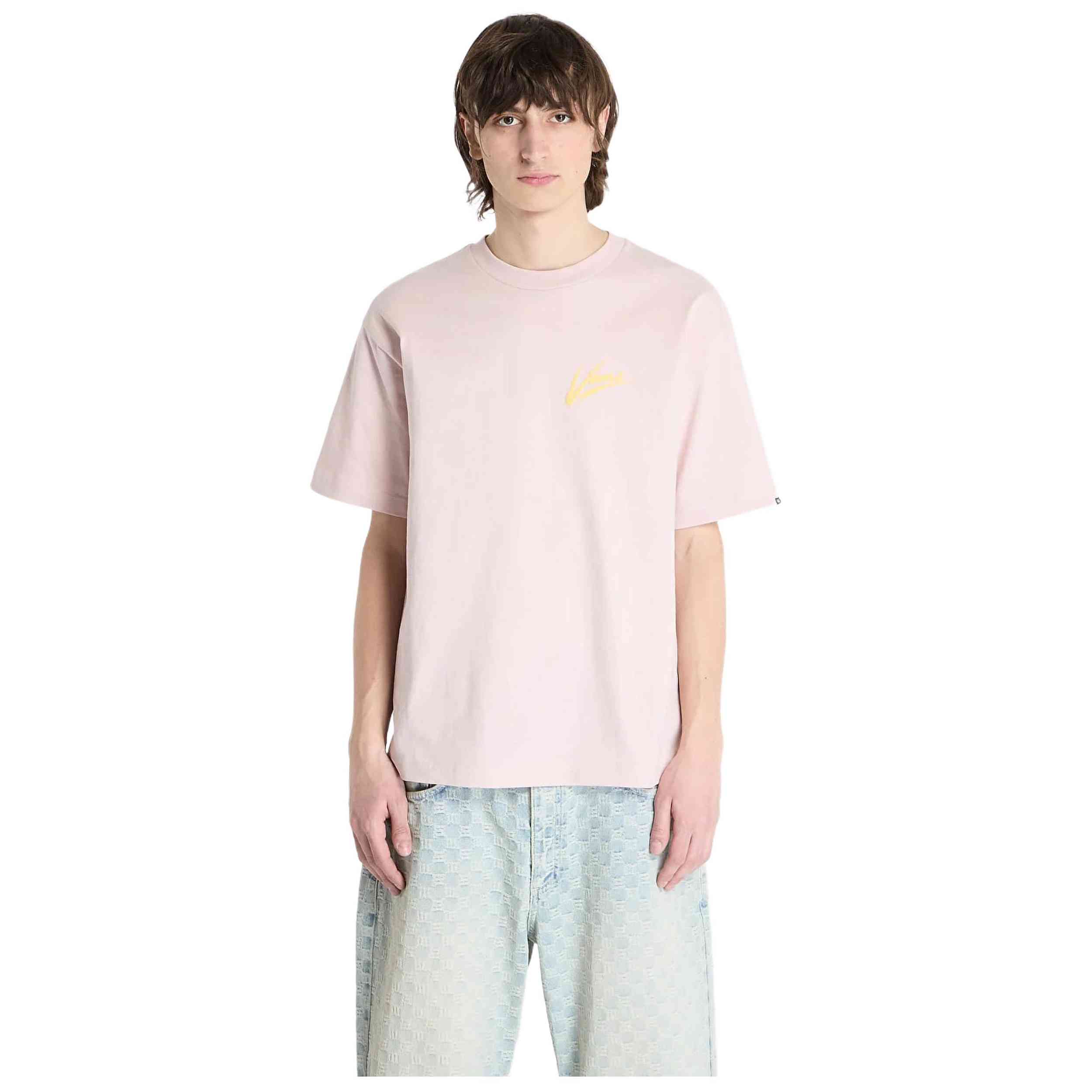 Camiseta Vans modelo Brush Script Loose Ss en color Rosa