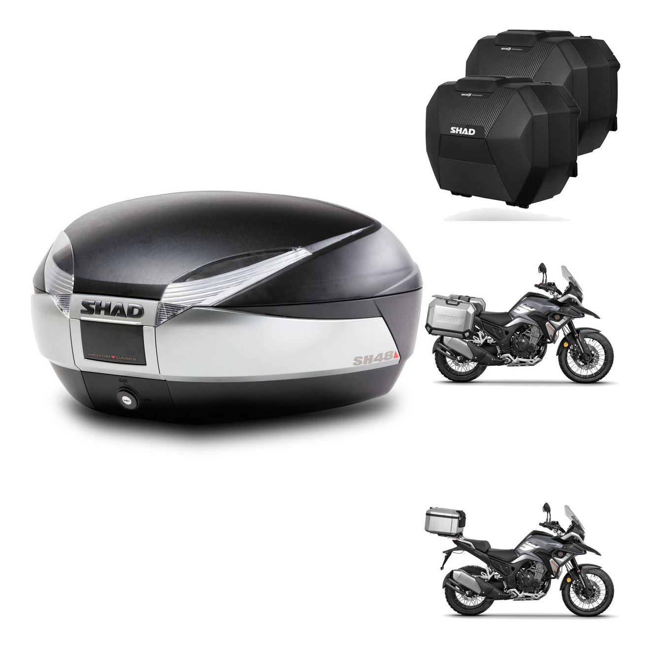 Maletas Sh38x Carbon + Herraje Baul + He KIT-579186