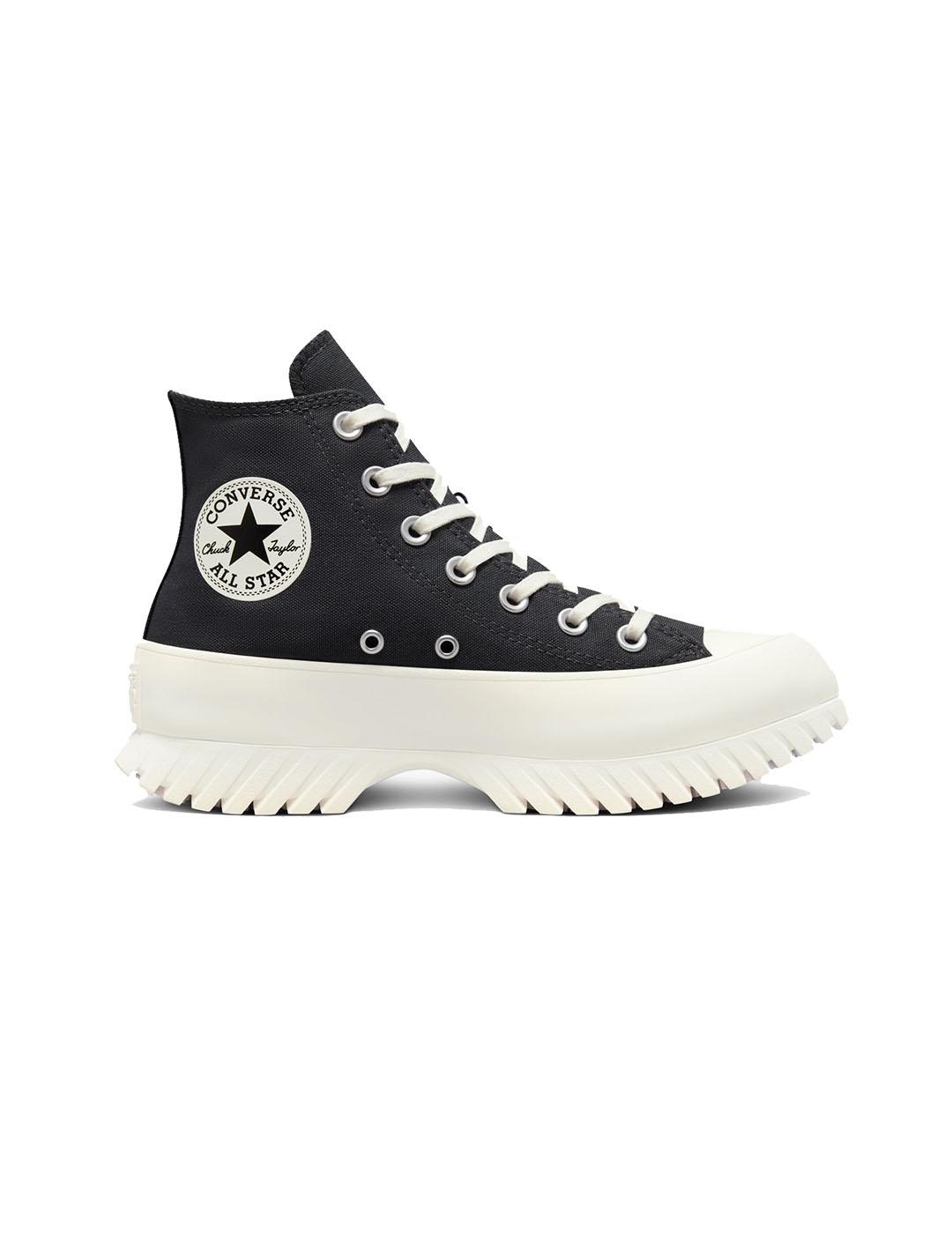 Converse Zapatilla Mujer Lugged 2.0 Gris - Corte Alto, Cordones, Ortholite