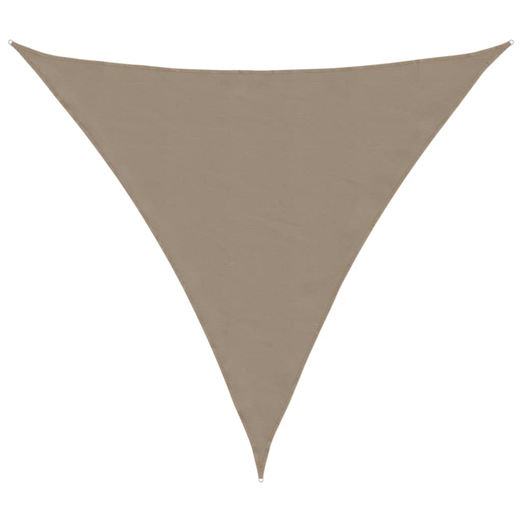 vidaXL Toldo de vela triangular tela Oxford 4x4x4 m Multicolor