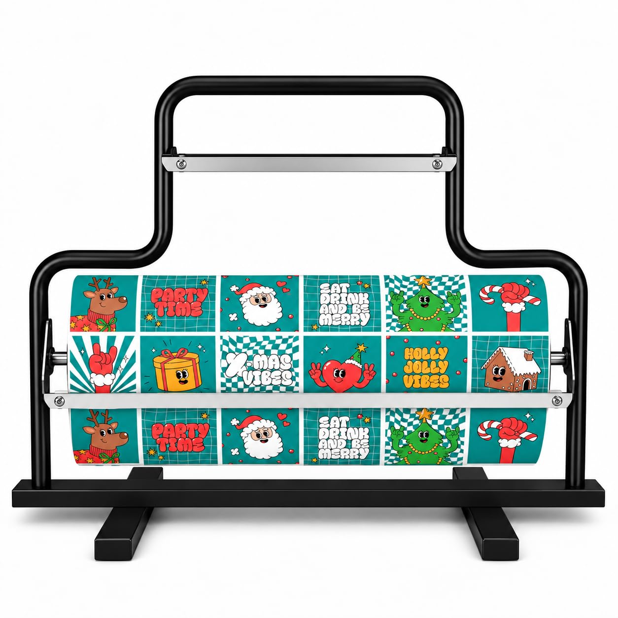 Portabobinas + Bobina Papel Regalo Pop Art 62 m x 80 cm Fiesta Paper