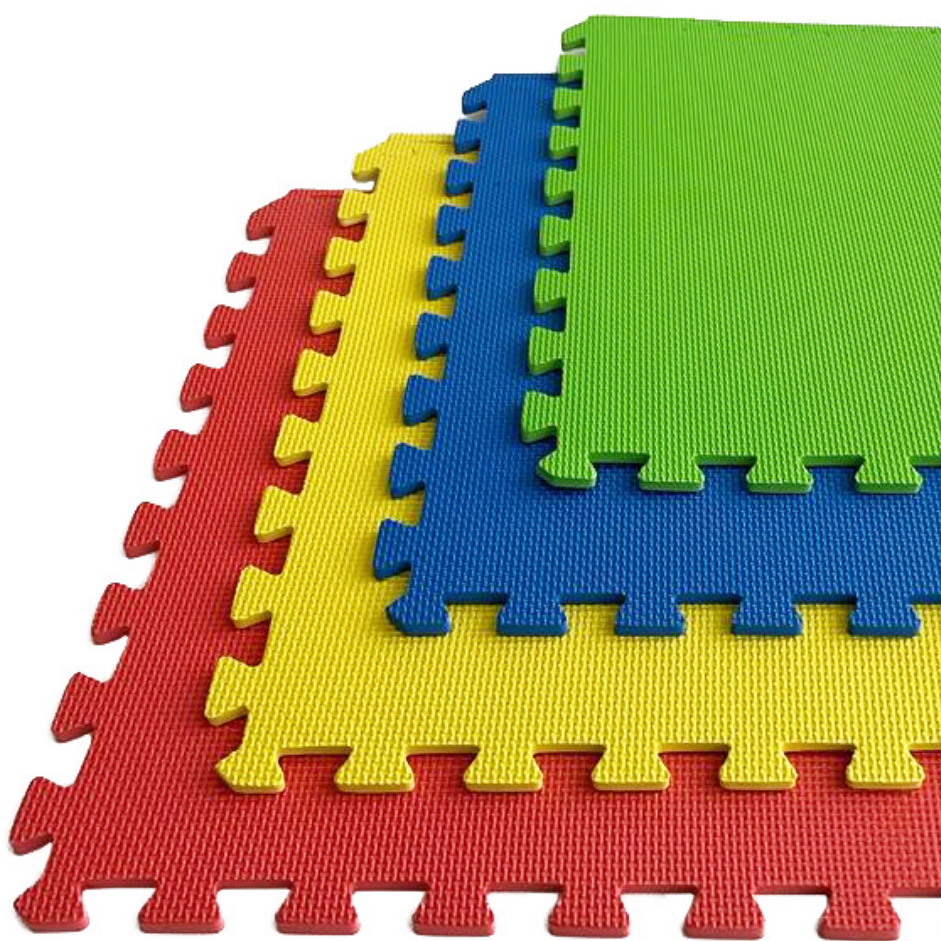 Esterilla Puzzle para Gimnasio y Fitness 60x60x1cm en packs | Tatami Negro fácil de montar | Goma EVA Antideslizante | Artes Marciales, Juego Infantil, Yoga, Pilates...