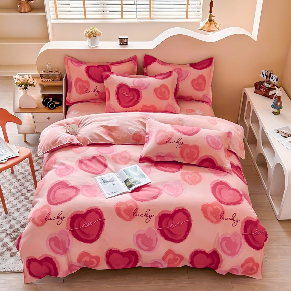 Juego de Funda Nórdica 4 Piezas de Algodón Alta Calidad Juego de Ropa de Cama- Dibujo Elegante - Varios Tamaños Disponibles