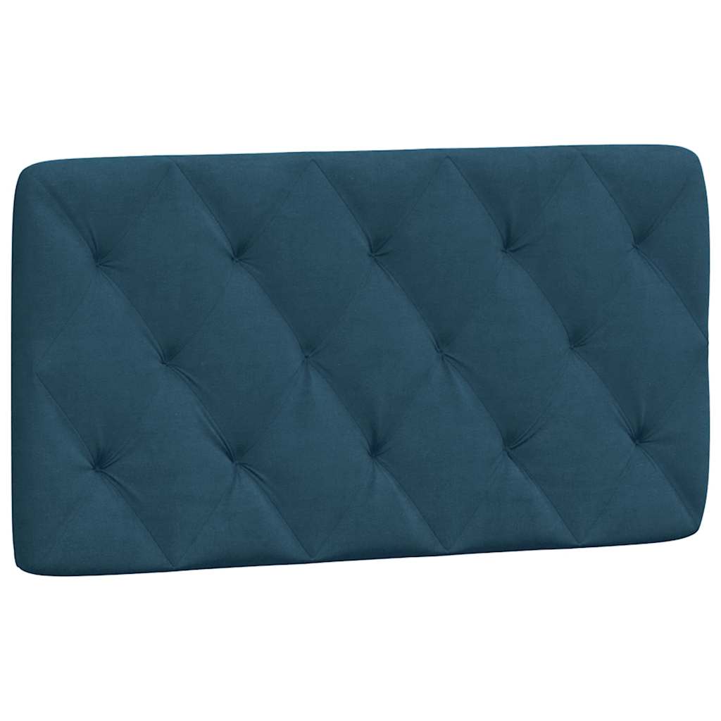 vidaXL Cabecero de cama acolchado terciopelo azul 100 cm