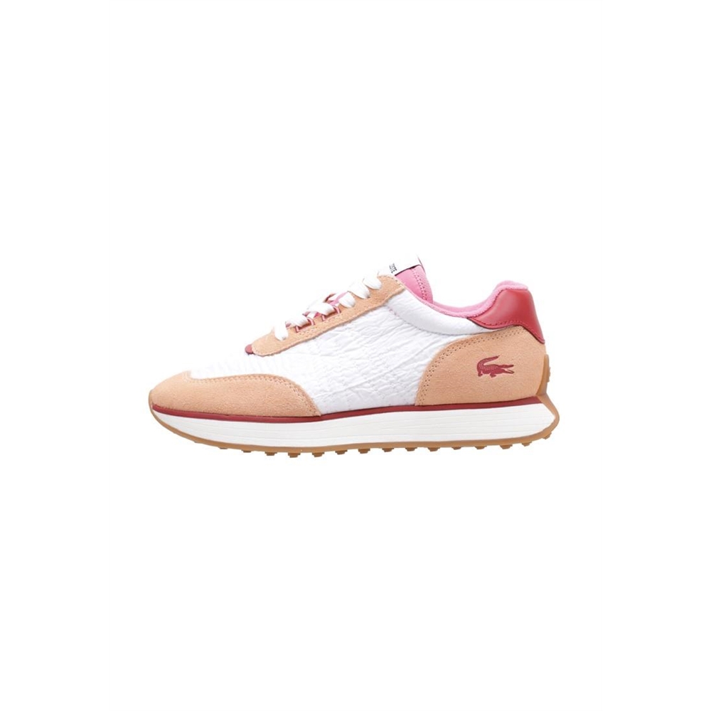 Lacoste L-SPIN WRINKLED Deportivas Planas Mujer Rosa