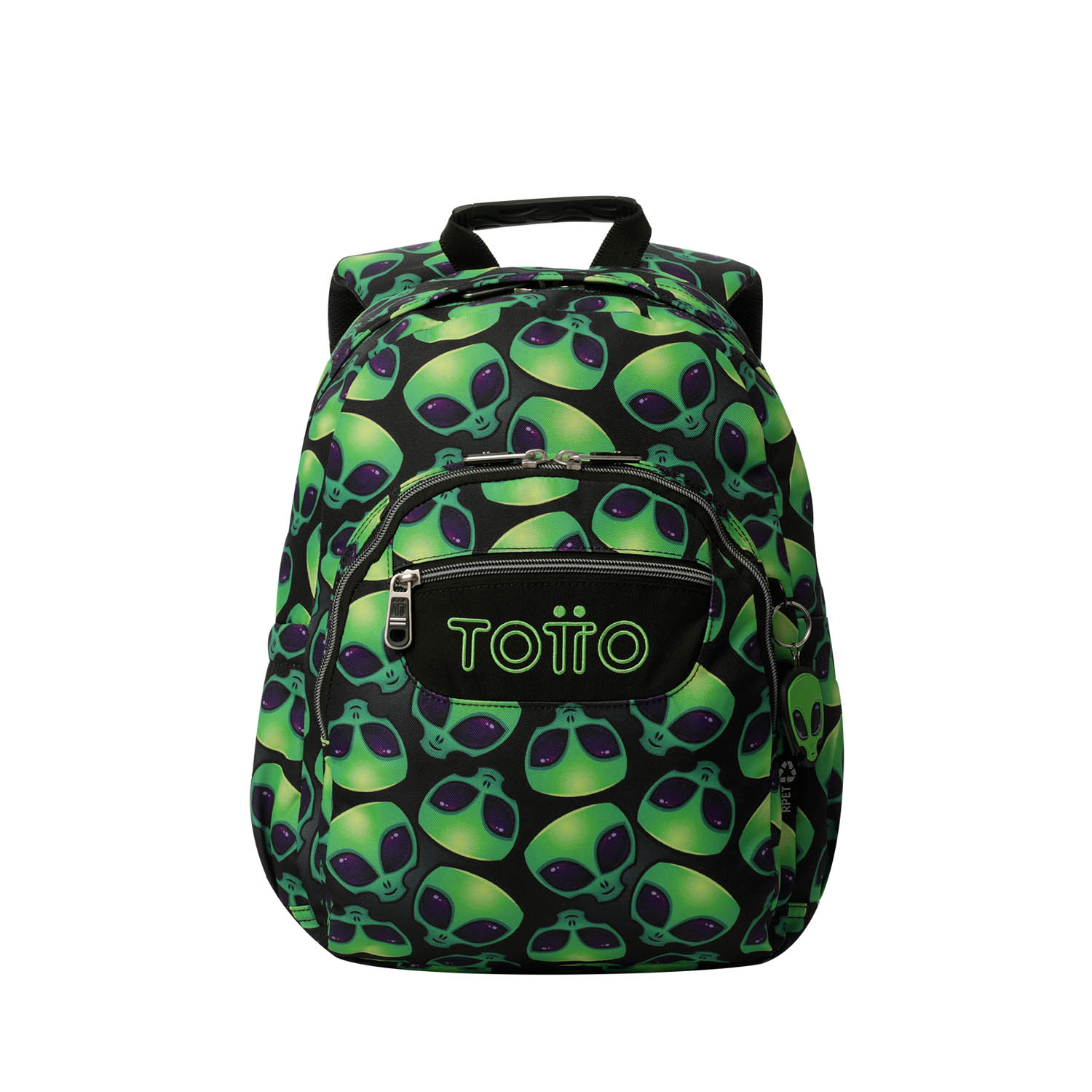 Totto Mochila escolar Gommas Material: Poliéster reciclado 29 x 39 x 14 cm